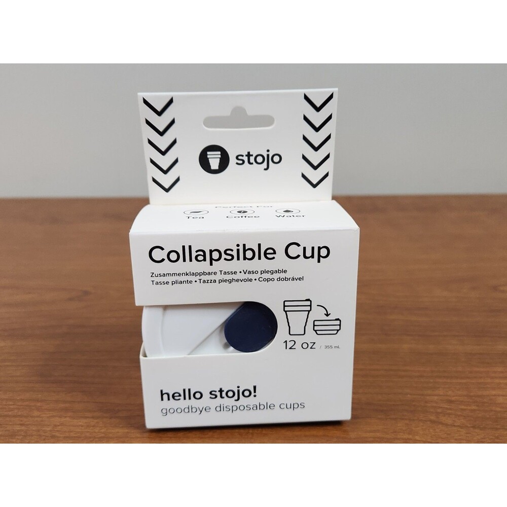 Stojo Collapsible Travel Cup ~ Tea Coffee Water ~  12oz / 355mL Brand New